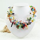 multi-stone crystal necklace