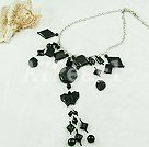 agate gem necklace