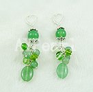 Wholesale Gemstone Earrings-aventurine crystal earrings