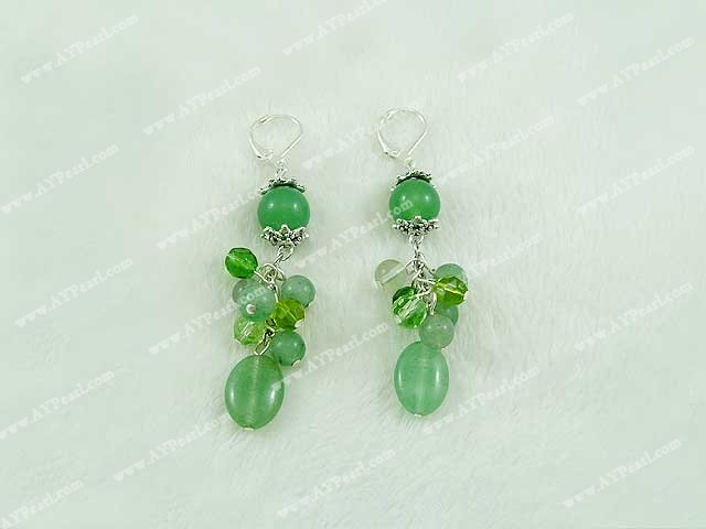 aventurine crystal earrings