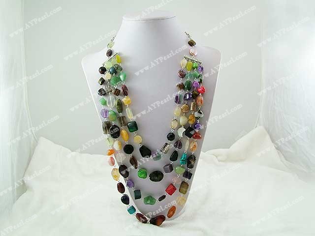 Wholesale Gemstone Jewelry-multi-stone necklace