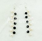 pearl crystal earrings