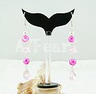 crystal pearl earrings