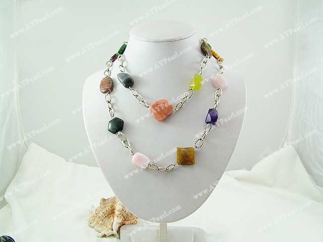 multi-gemstone necklace