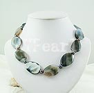 gray agate necklace