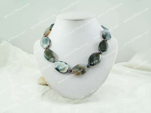gray agate necklace
