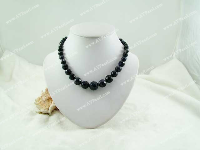 Wholesale Gemstone Jewelry-faceted stone necklace