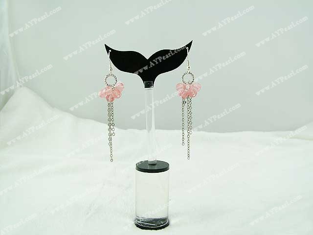 cherry quartz earrings