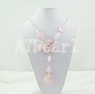 Wholesale rose quartz necklace