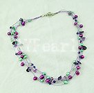 Wholesale pearl crystal necklace