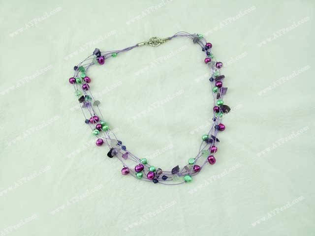 perla de cristal colier