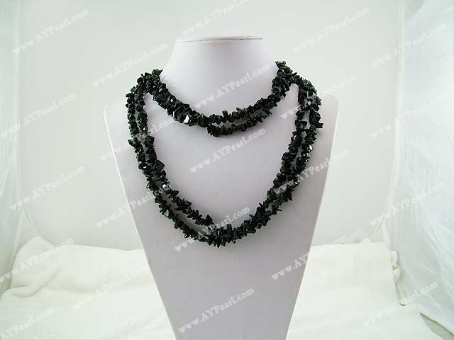 Collier pierre noire