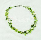 pearl crystal necklace