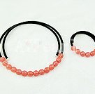 Wholesale Set Jewelry-cherry quartz set`