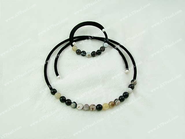 black agate set