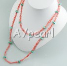 coral turquoise necklace