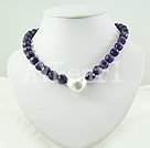 Wholesale faceted amethyst necklace