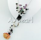 crystal agate necklace