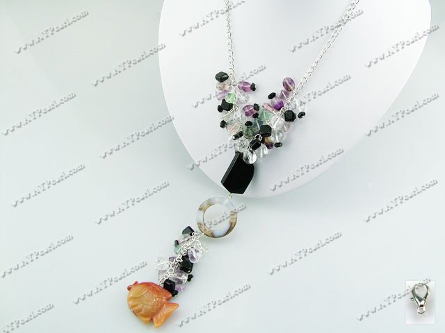 crystal agate necklace