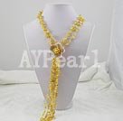 pearl shell crystal necklace