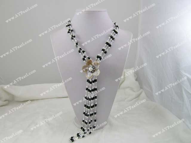 Wholesale Gemstone Jewelry-turquoise crystal shell necklace