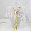 olive shell pearl necklace