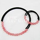 cherry quartz set