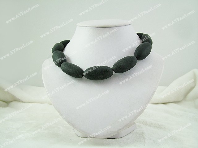 Wholesale Gemstone Jewelry-black stone necklace
