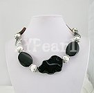 black agate necklace
