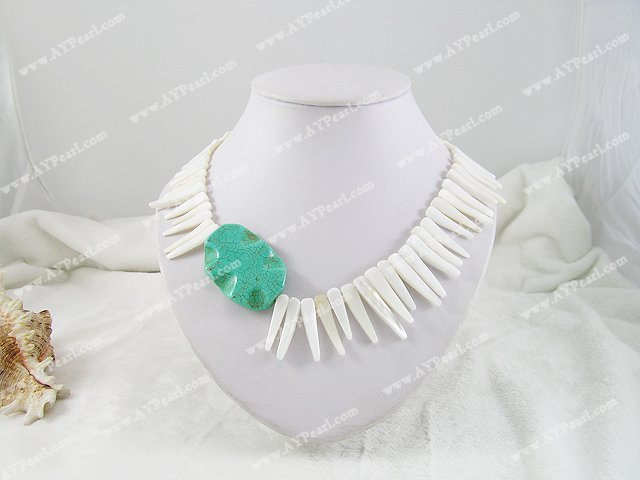 Wholesale Shell Jewelry-shell turquoise necklace