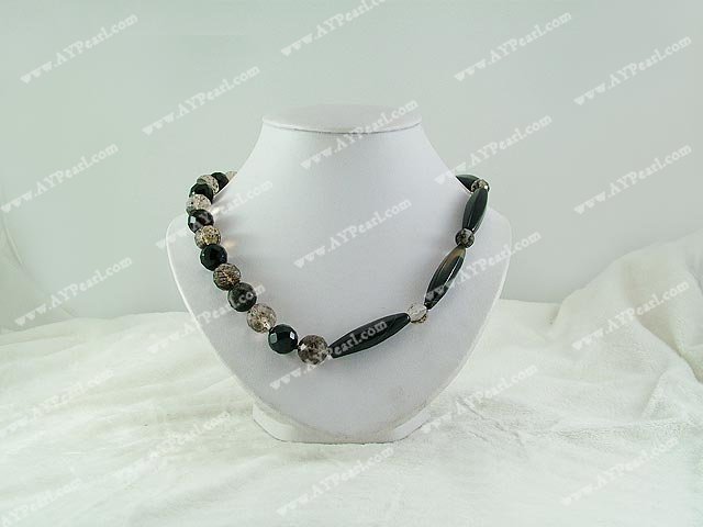 krystall Agate halskjede