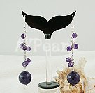 Boucles d'oreilles améthyste