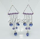 pearl crystal earrings