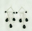 crystal pearl earrings