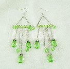 pearl crystal earrings