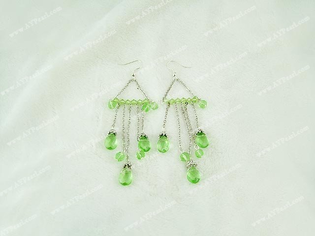 pearl crystal earrings