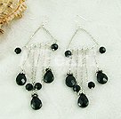 pearl crystal earrings