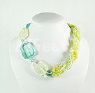 crystal olive necklace