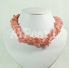 cherry quartz necklace