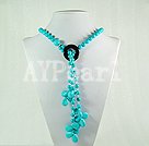 Wholesale turquoise agate necklace