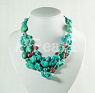 turquoise coral necklace