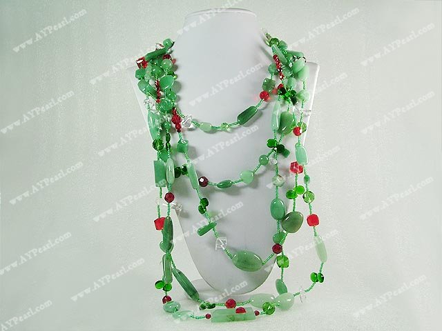 aventurine crystal necklace