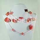 cherry quartz necklace