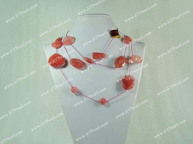 Cherry Quarz-Halskette
