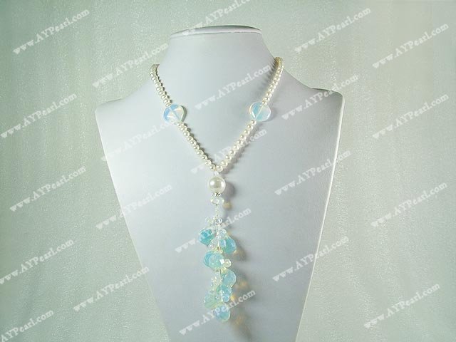pärla opal halsband