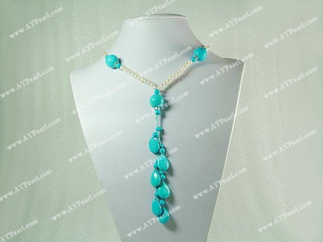 pearl turquoise necklace