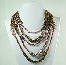 pearl tiger eye necklace