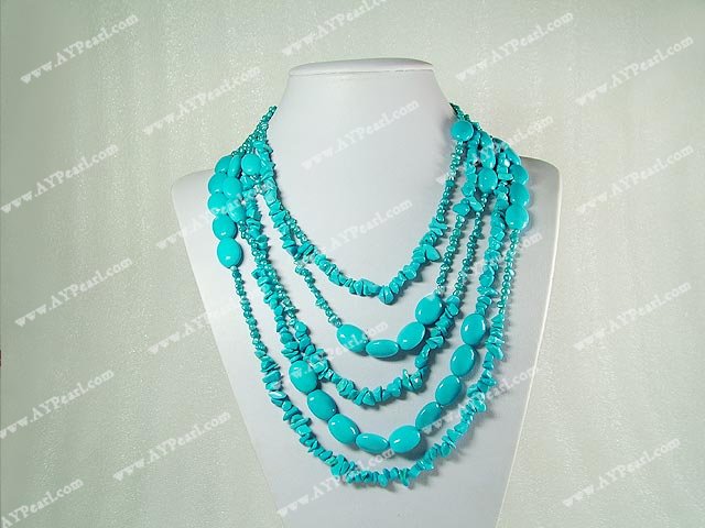 Wholesale Turquoise Jewelry-turquoise pearl necklace