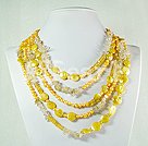 pearl crystal necklace