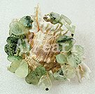 Green rutilated quartz bracelet